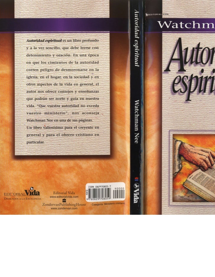 libro autoridad espiritual watchman nee